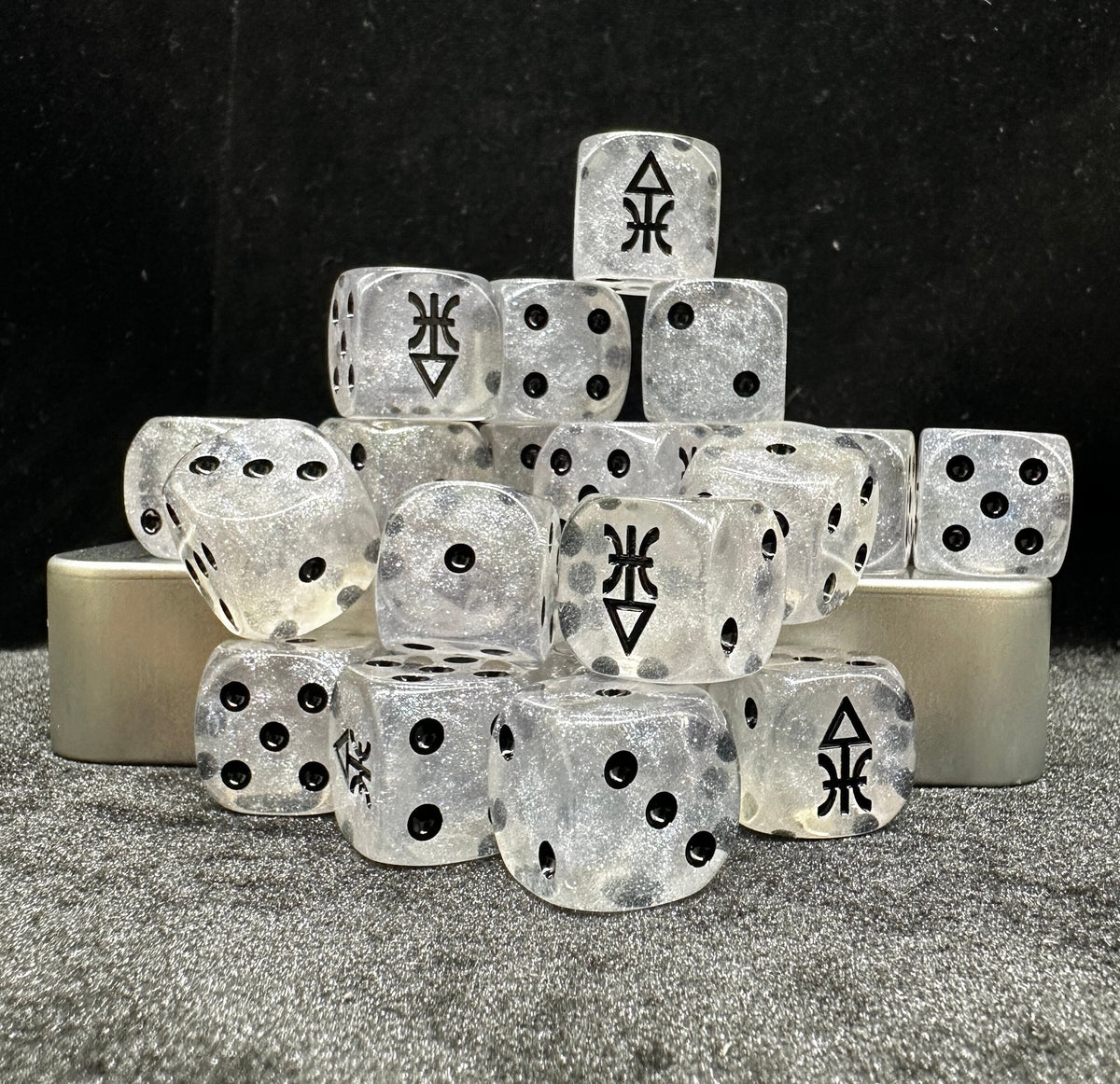 Acrylic D6 Dice – Shifting Crystal