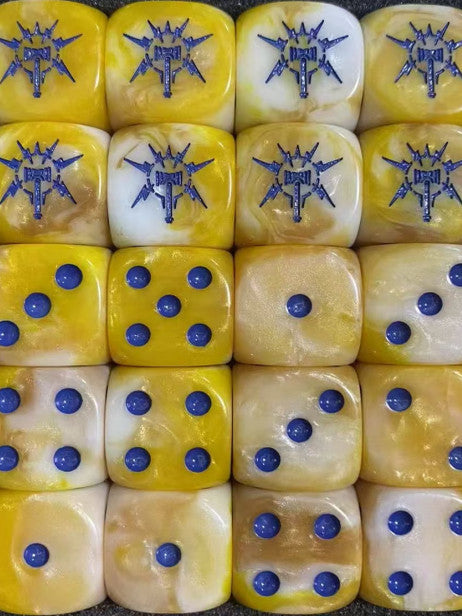 Acrylic D6 Dice – Weapon Swirl – alternate product view