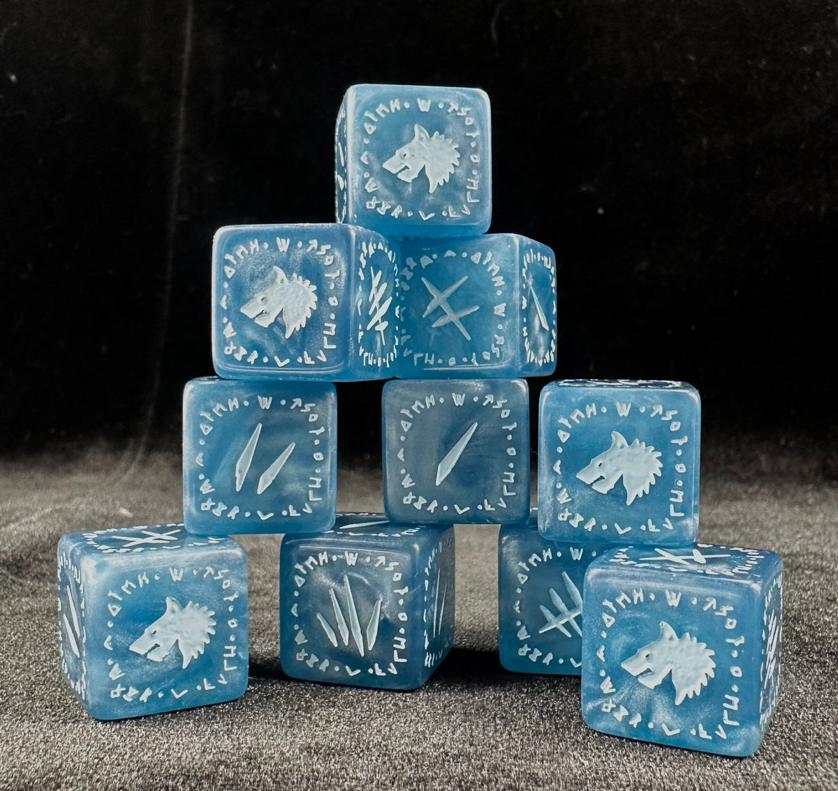 Acrylic RPG Dice – Warhammer40k Space