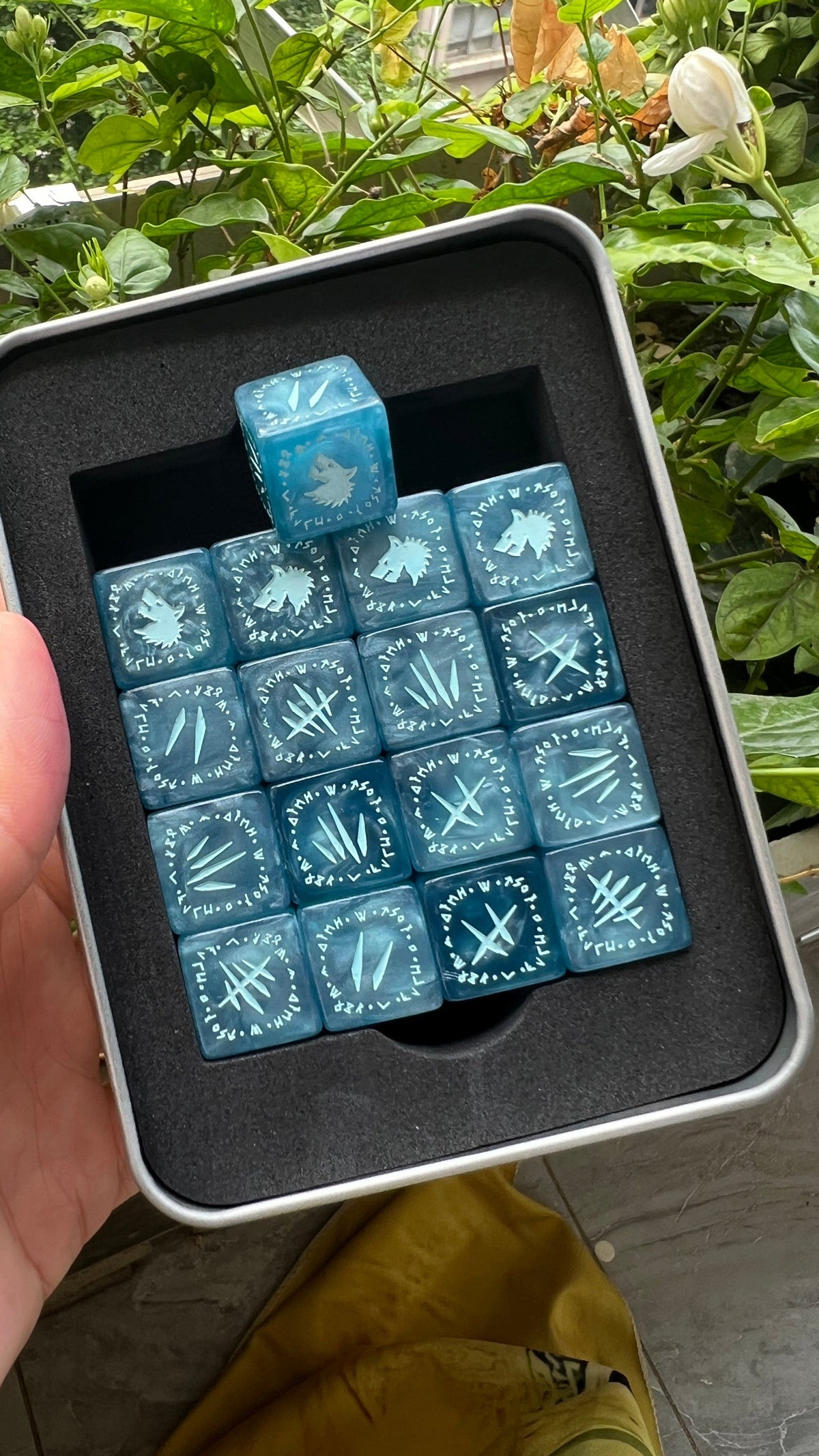 Acrylic RPG Dice – Warhammer40k Space – alternate product view