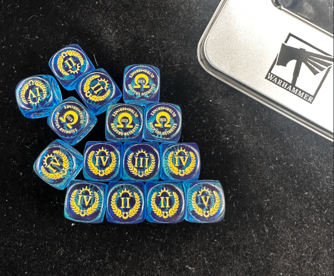 Acrylic RPG Dice – Warhammer40k Used – alternate product view