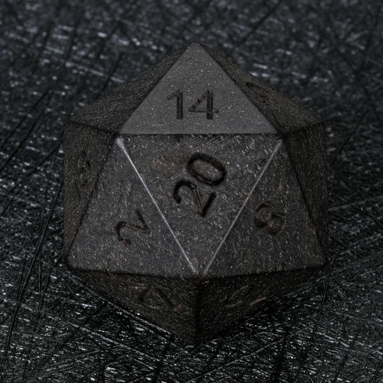 African Blackwood Acrylic DND Dice Set – African Black wood DND D20 Dice