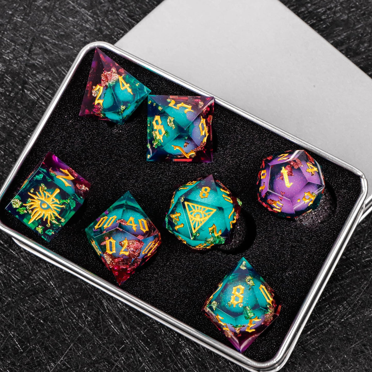 All Seeing Resin RPG Dice Set – alternate product view