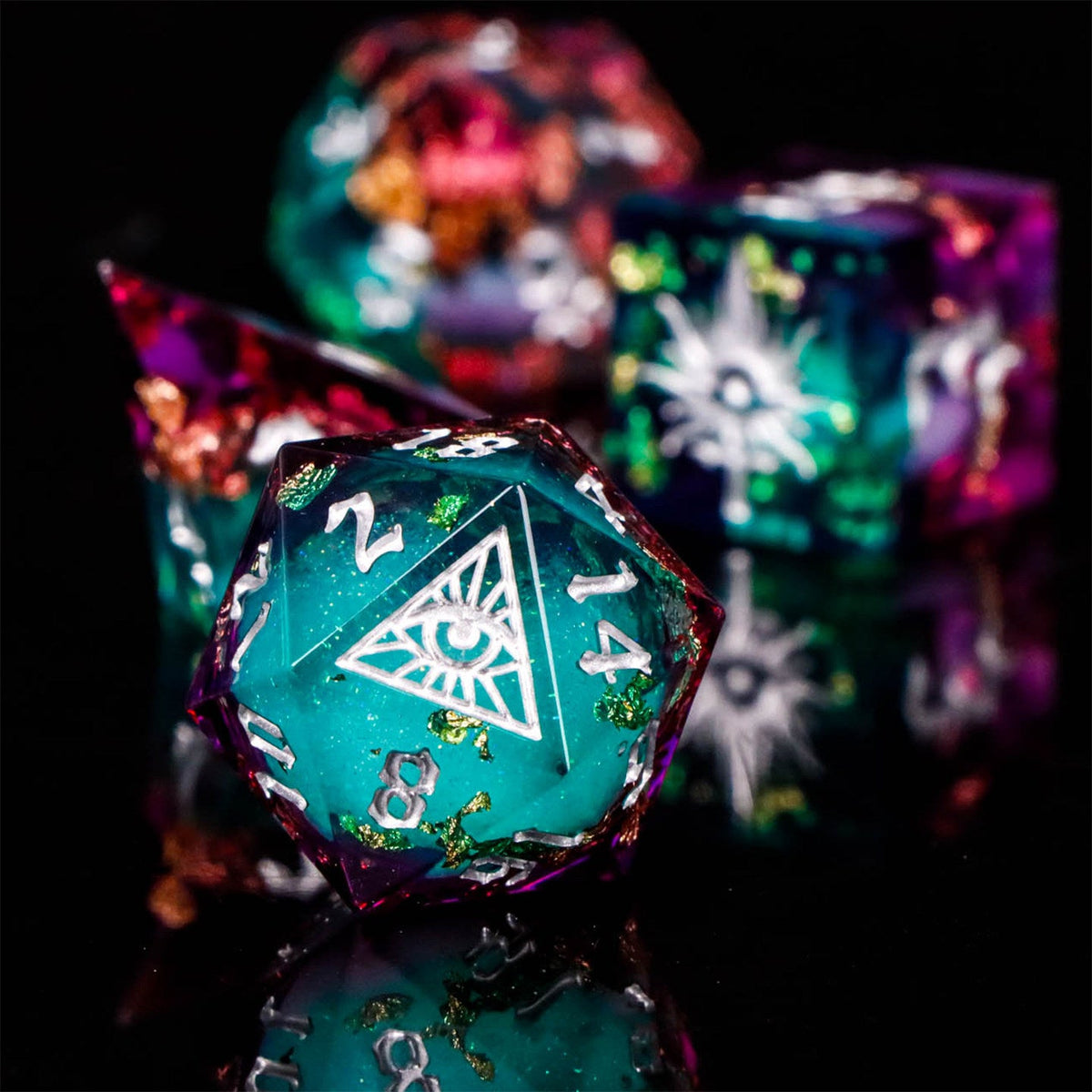 All Seeing Resin RPG Dice Set – alternate product view