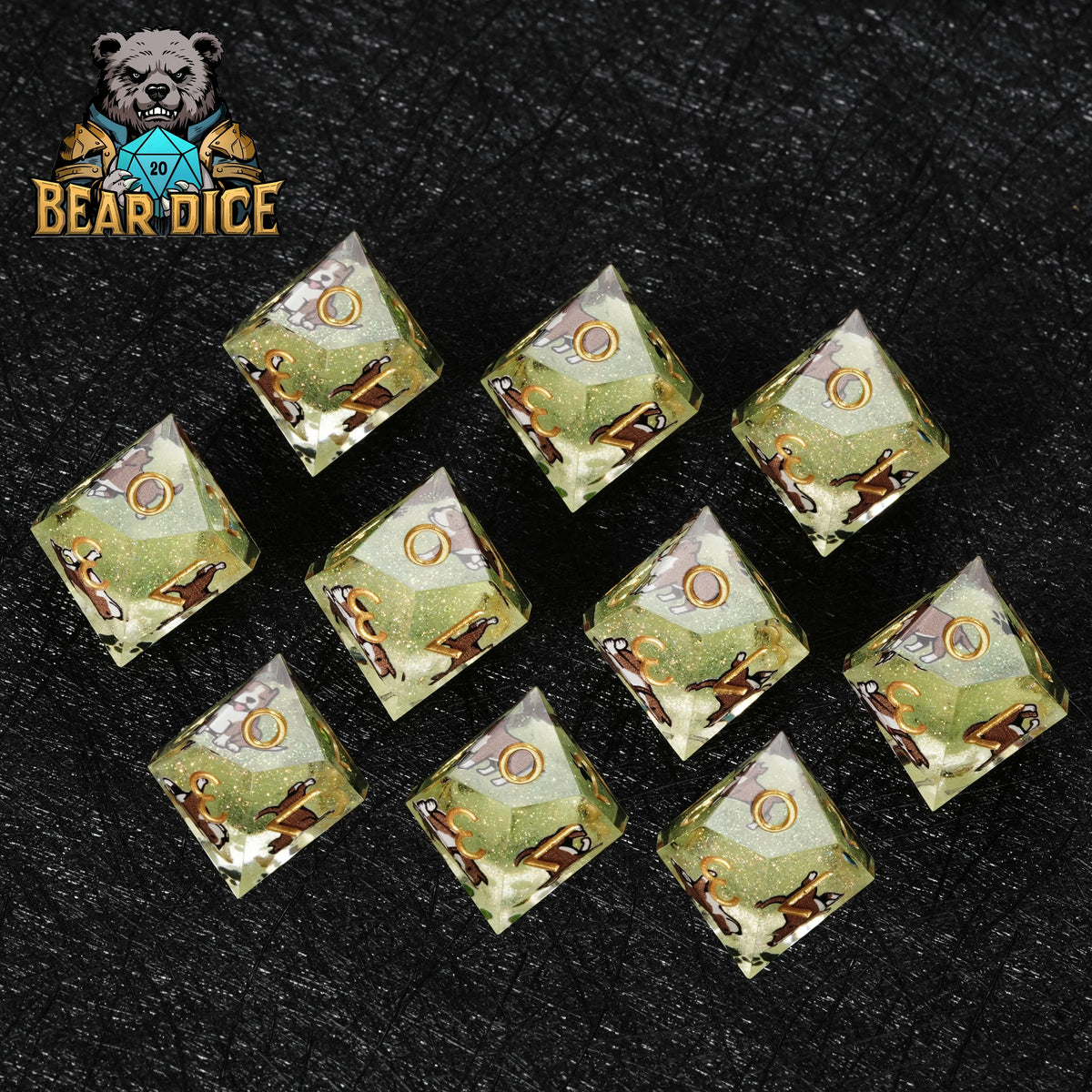 American Pit Resin D10 Die – Glitter