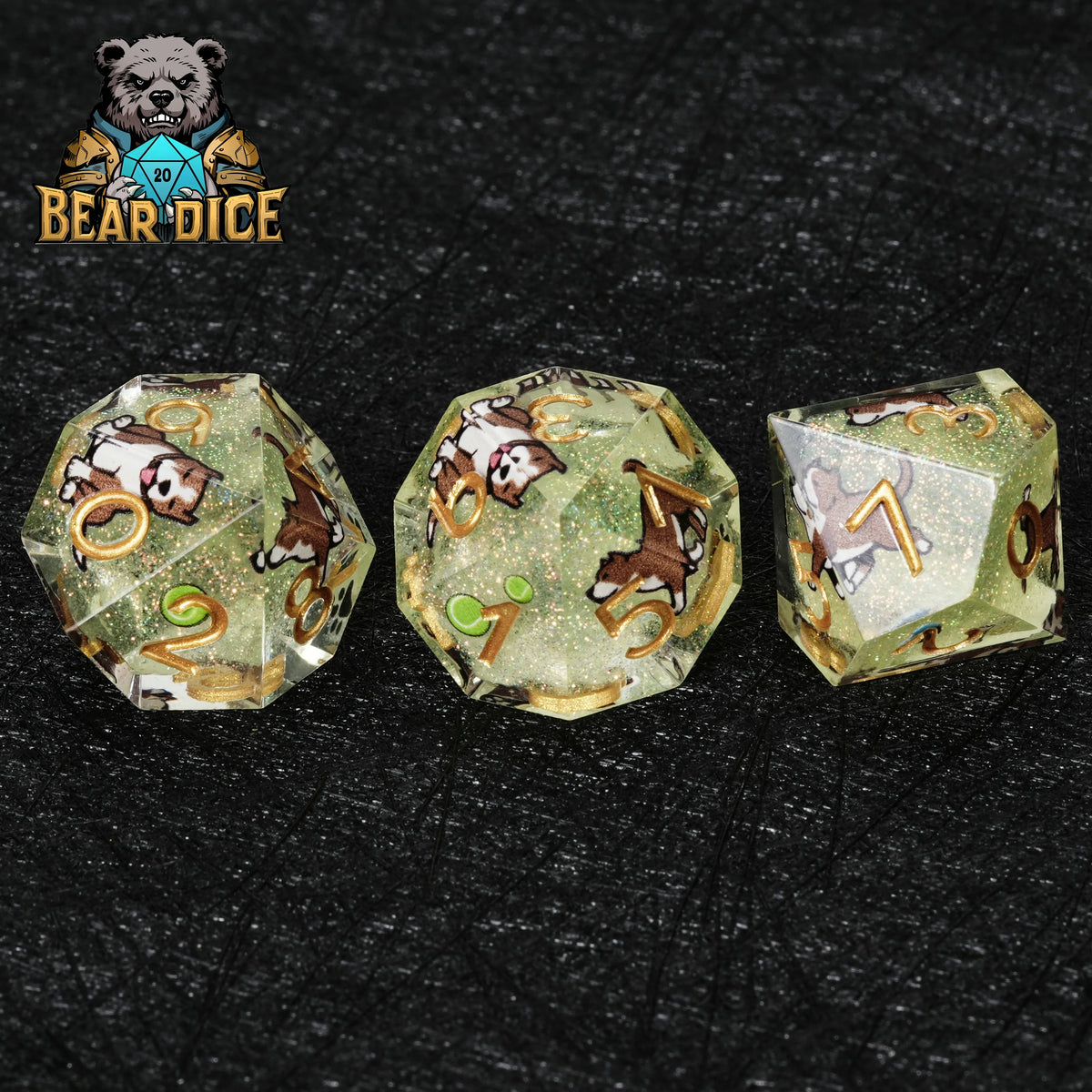 American Pit Resin D10 Die – Glitter – alternate product view