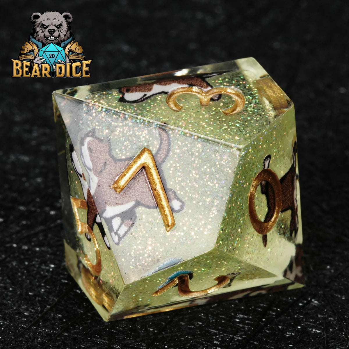 American Pit Resin D10 Die – Glitter – alternate product view