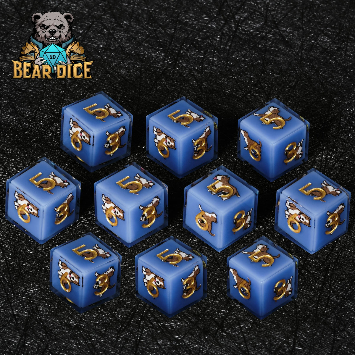 American Pit Resin D6 Dice