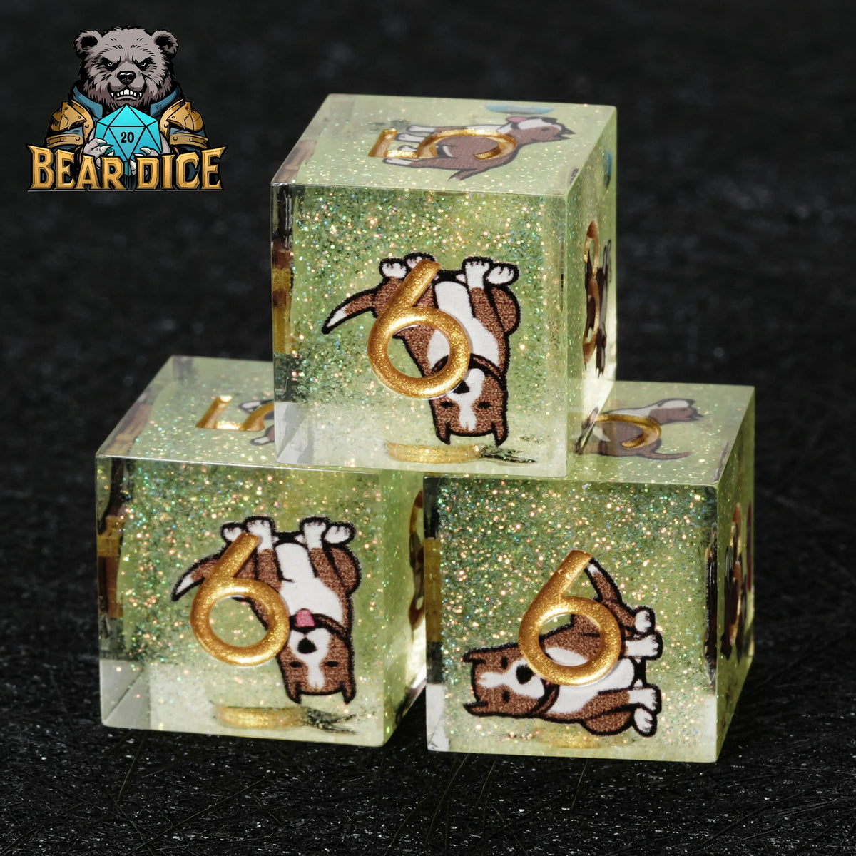 American Pit Resin D6 Die – Glitter
