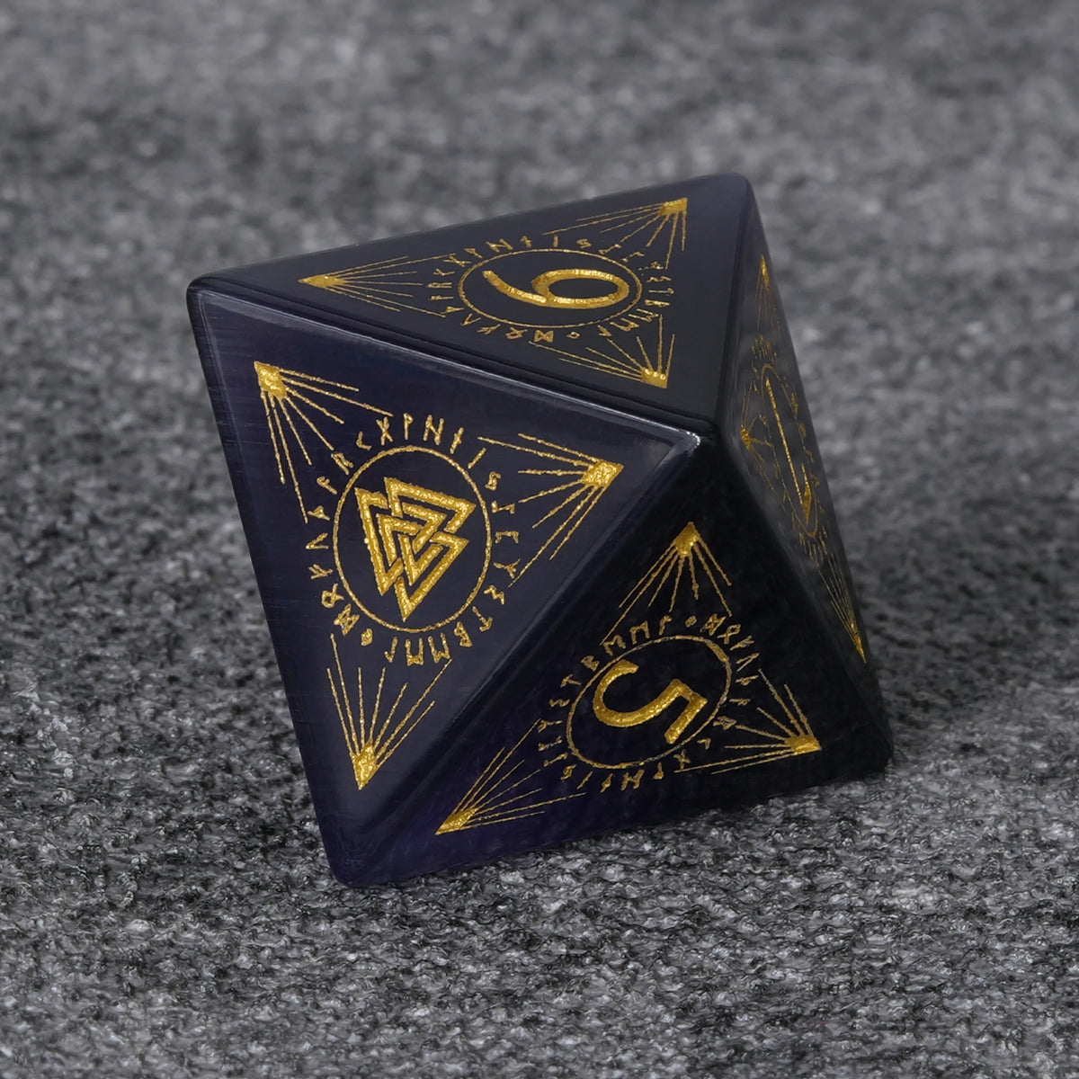 Amethyst Magical Natural Stone DND Dice Set – alternate product view