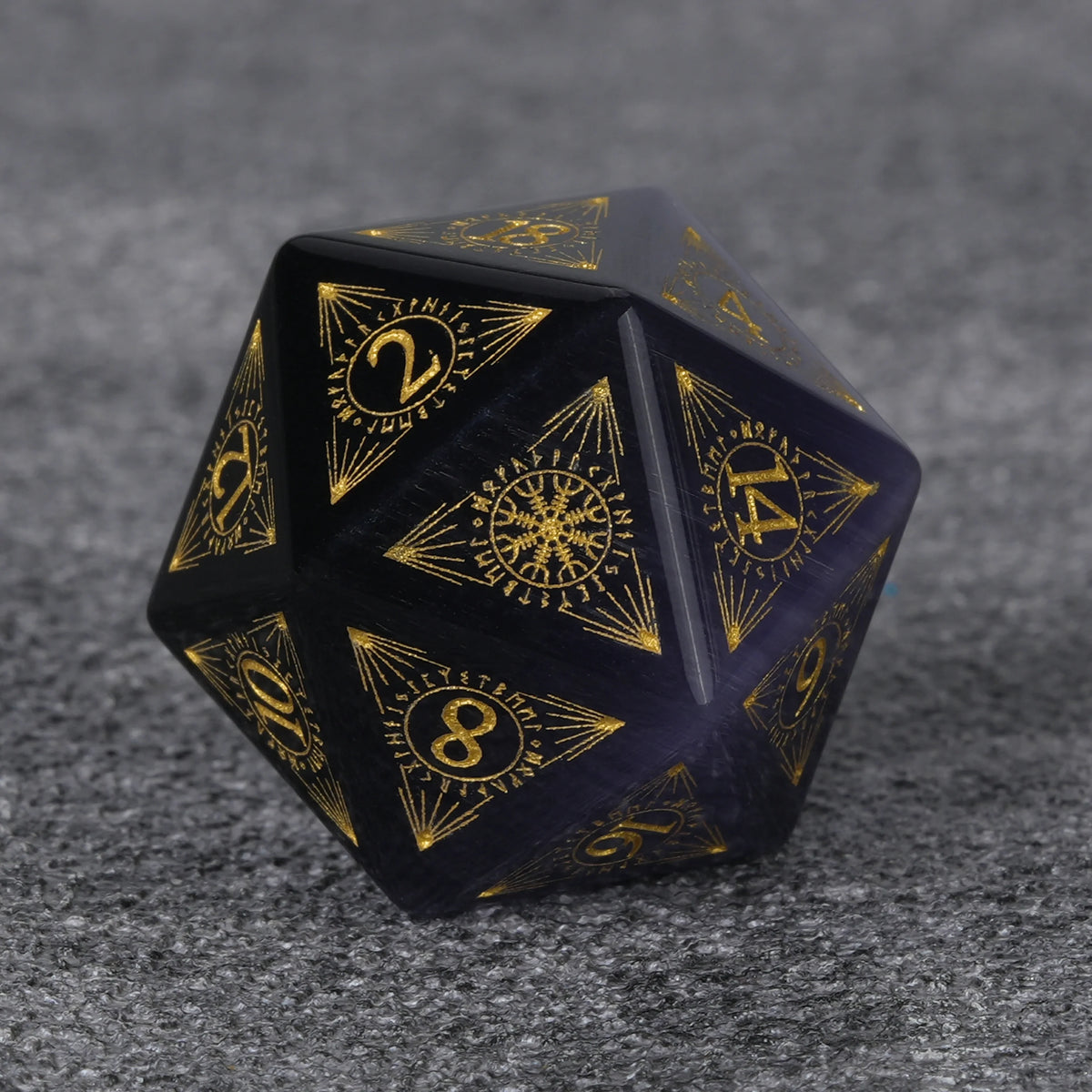 Amethyst Magical Natural Stone DND Dice Set – alternate product view