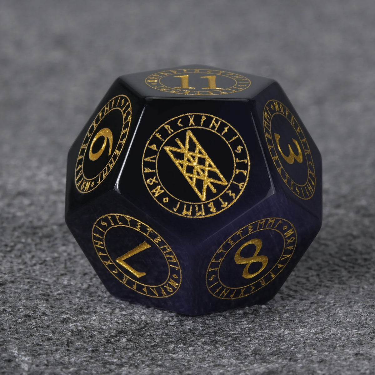 Amethyst Magical Natural Stone DND Dice Set – alternate product view