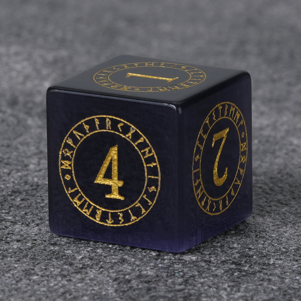 Amethyst Magical Natural Stone DND Dice Set – alternate product view