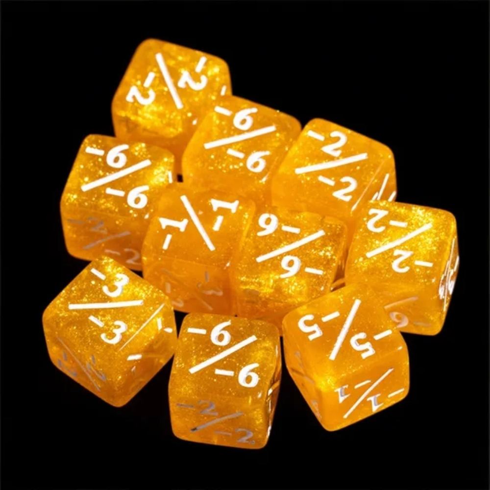 Baldurs Gate Acrylic DND Dice – Glitter – DND dice 12mm glitter D6RPG Baldur's Gate Cthulhu 6 - sided dice