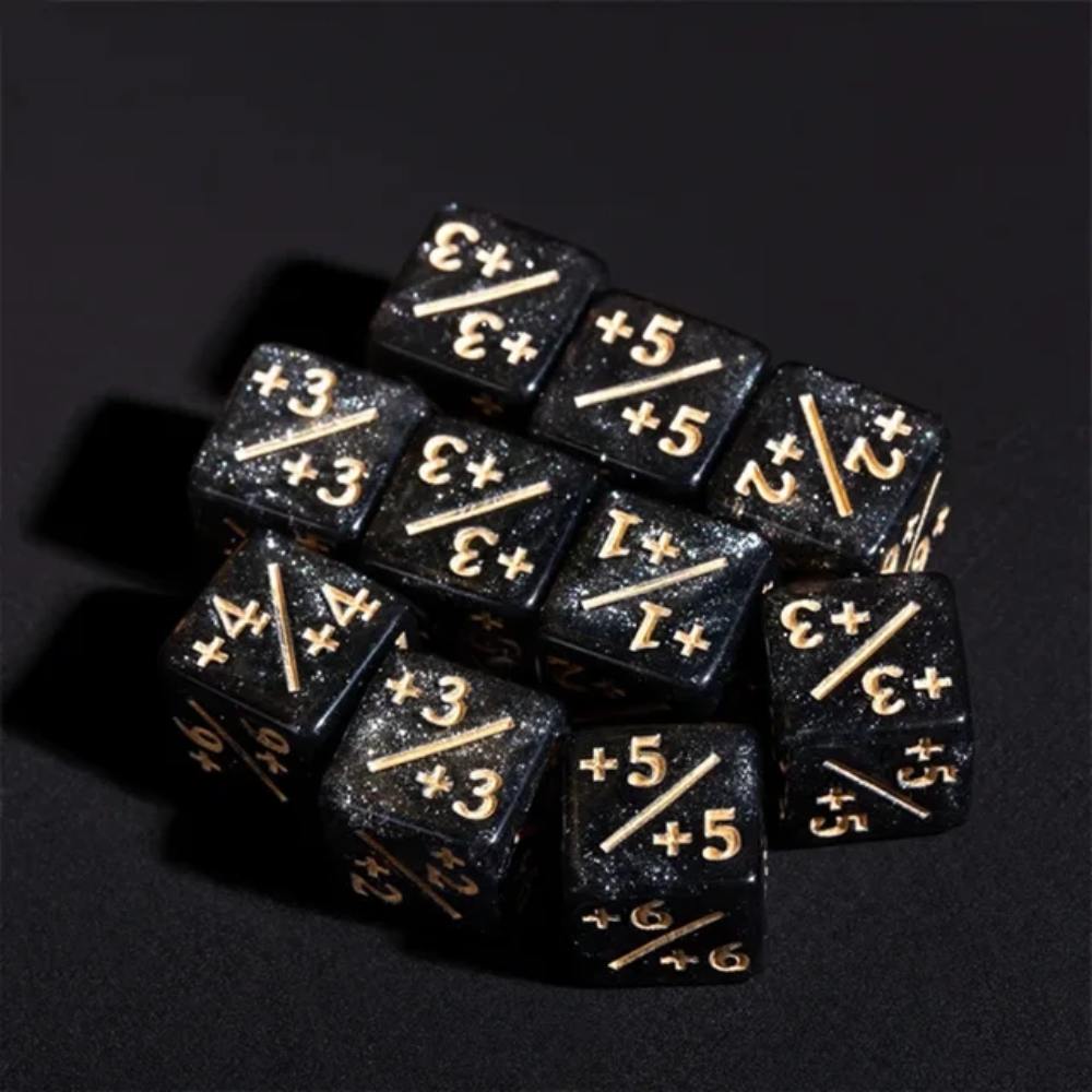 Baldurs Gate Acrylic DND Dice – Glitter – DND dice 12mm glitter D6RPG Baldur's Gate Cthulhu 6 - sided dice
