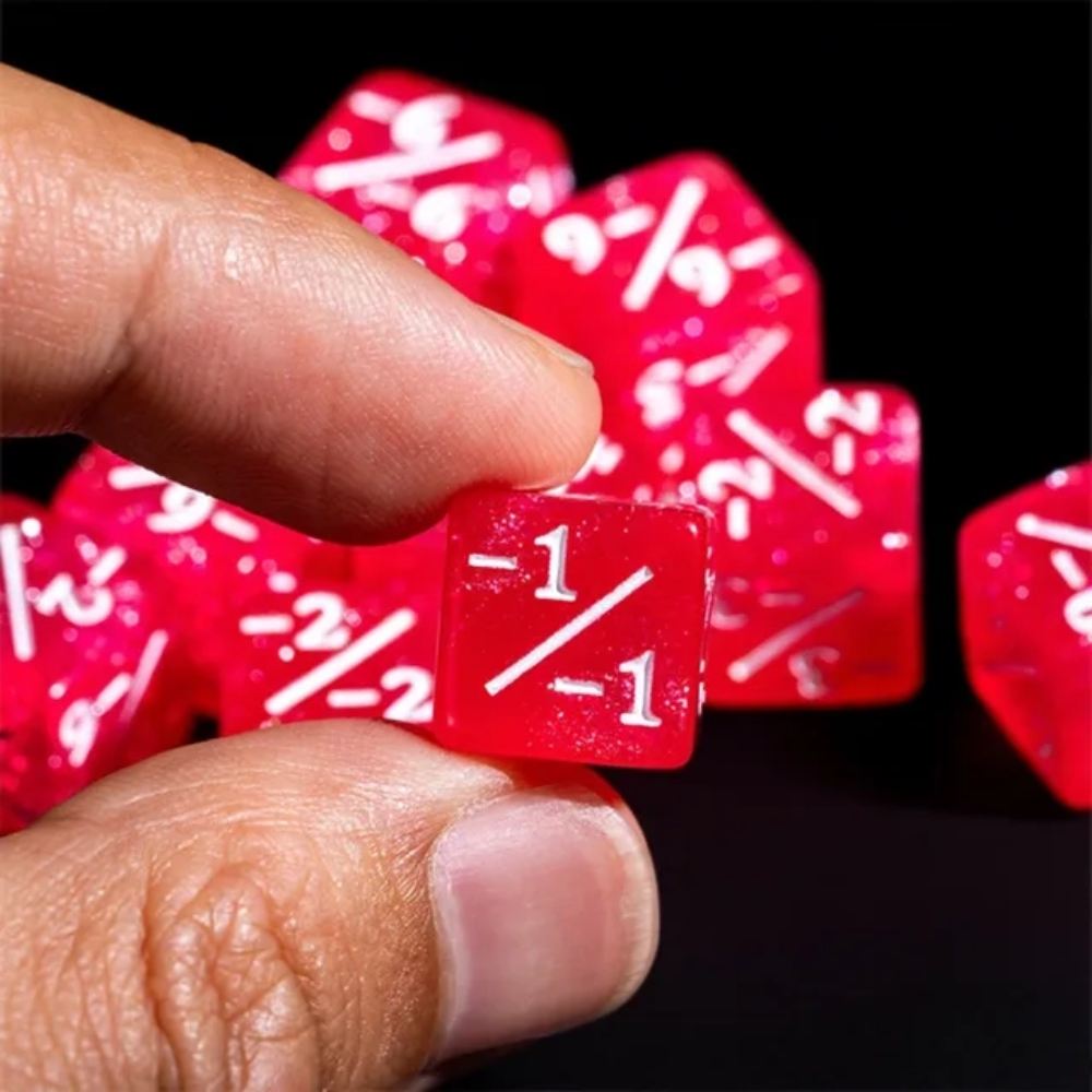 Baldurs Gate Acrylic DND Dice – Glitter – DND dice 12mm glitter D6RPG Baldur's Gate Cthulhu 6 - sided dice