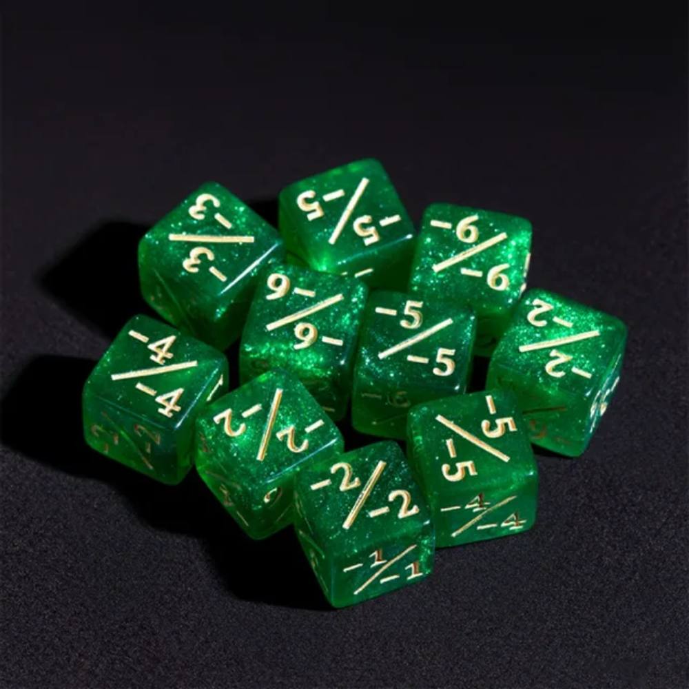 Baldurs Gate Acrylic DND Dice – Glitter – DND dice 12mm glitter D6RPG Baldur's Gate Cthulhu 6 - sided dice
