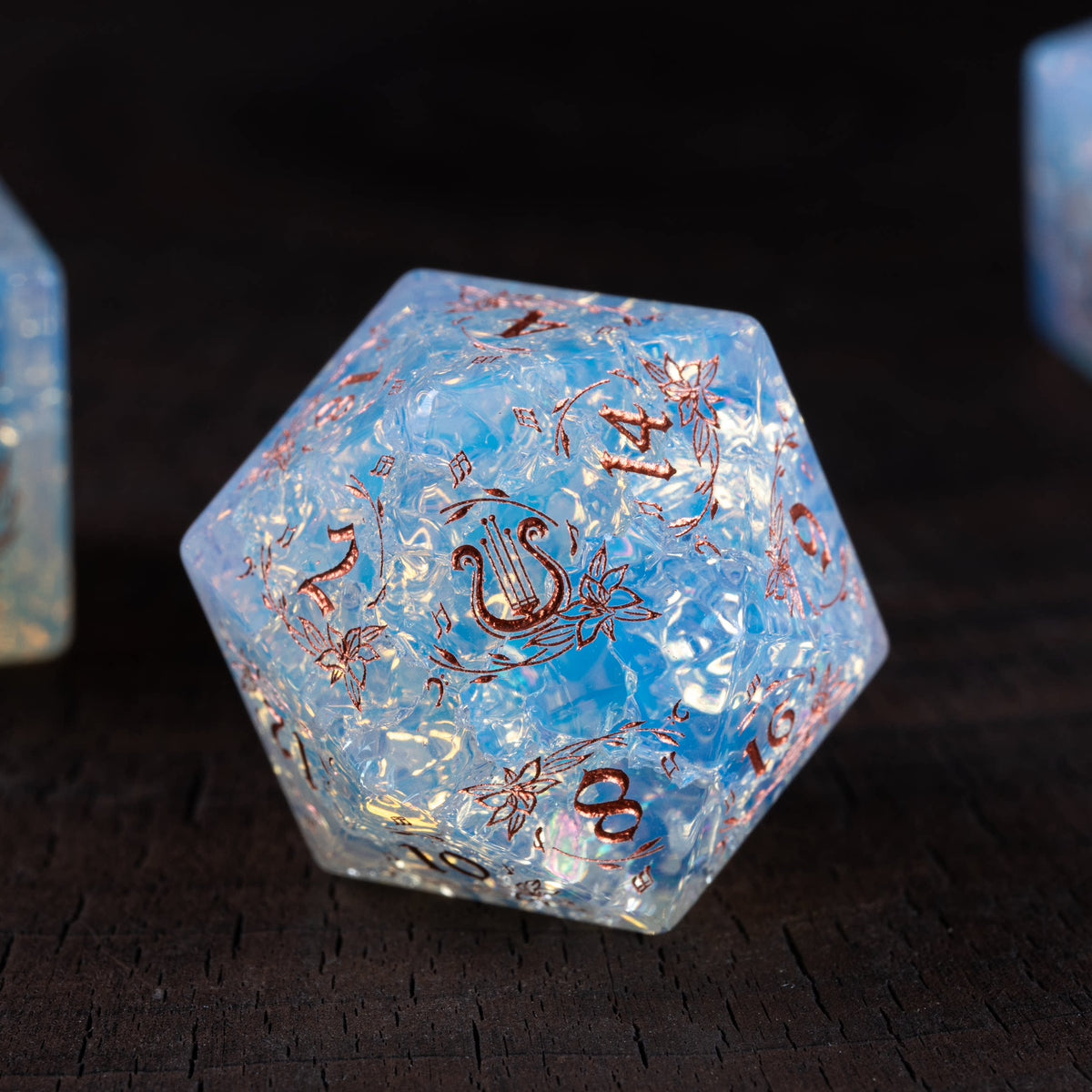 Bard Gemstone DND Dice Set – Harp Opal