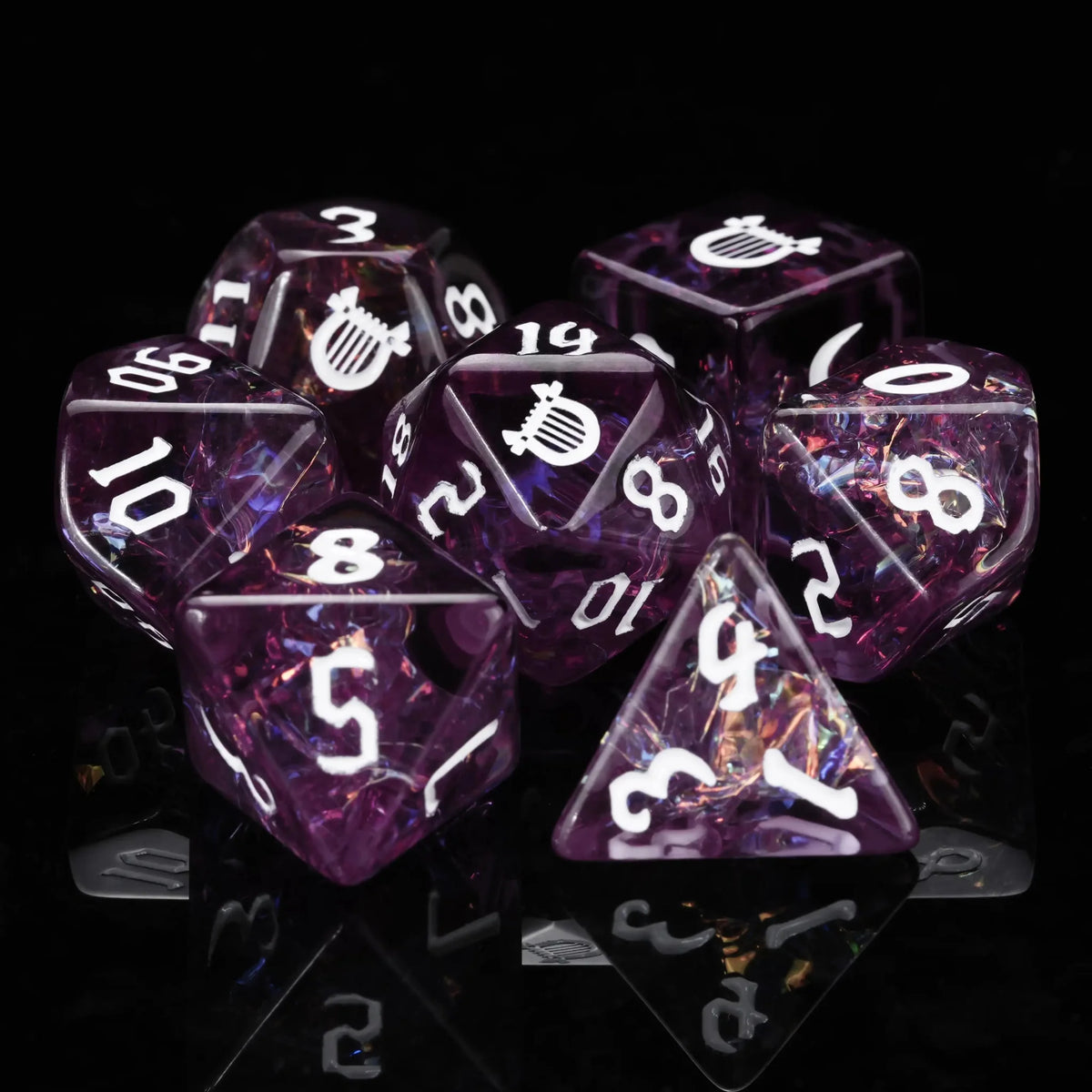 Bard Resin RPG Dice Set – Kickstarter Dice – Bard Resin Polyhedral Dice Set
