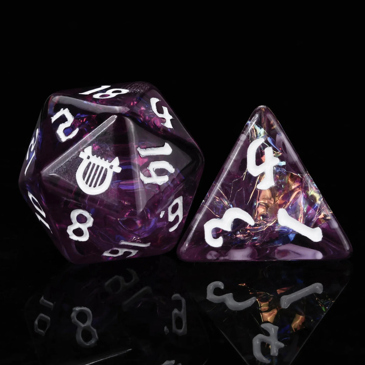 Bard Resin RPG Dice Set – Kickstarter Dice – Bard Resin Polyhedral Dice Set
