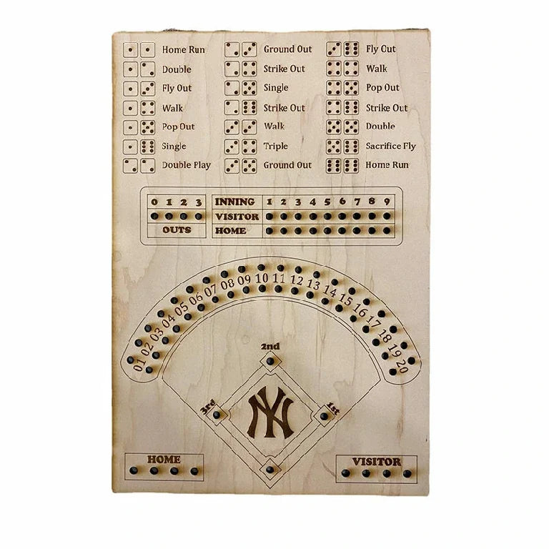 Baseball Board DND Dice – alternate product view