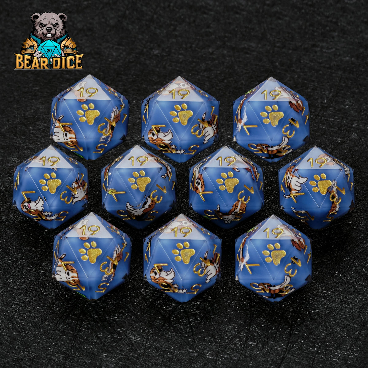 Beagle Resin D20 Die – alternate product view