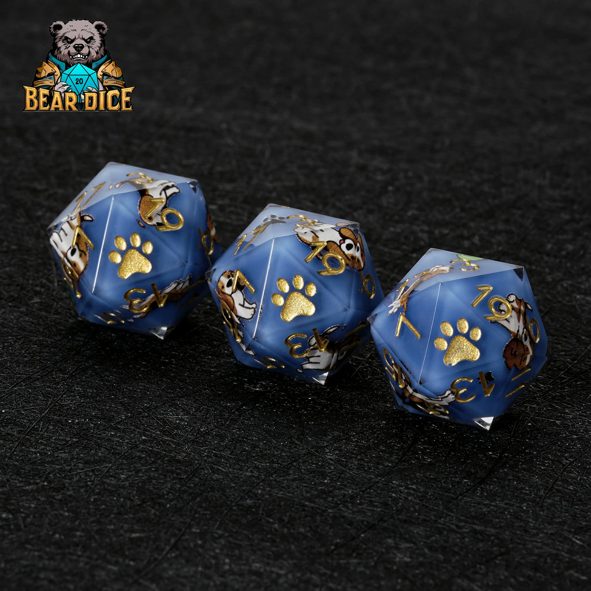 Beagle Resin D20 Die – alternate product view