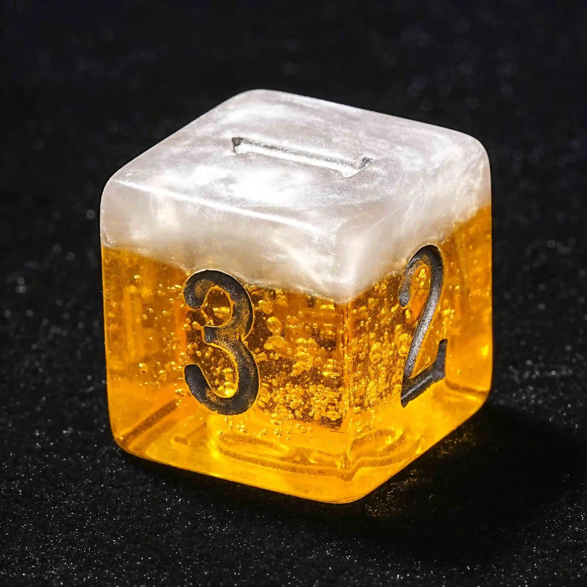 Bee Resin DND Dice Set – Budweiser Beer – Large Budweiser Beer Themed Resin Dice Set - Fun with every roll
