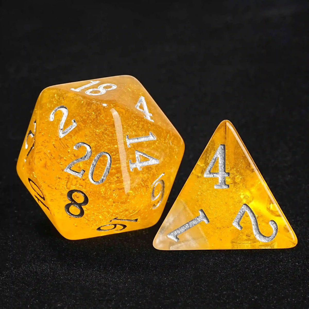 Bee Resin DND Dice Set – Budweiser Beer – Large Budweiser Beer Themed Resin Dice Set - Fun with every roll
