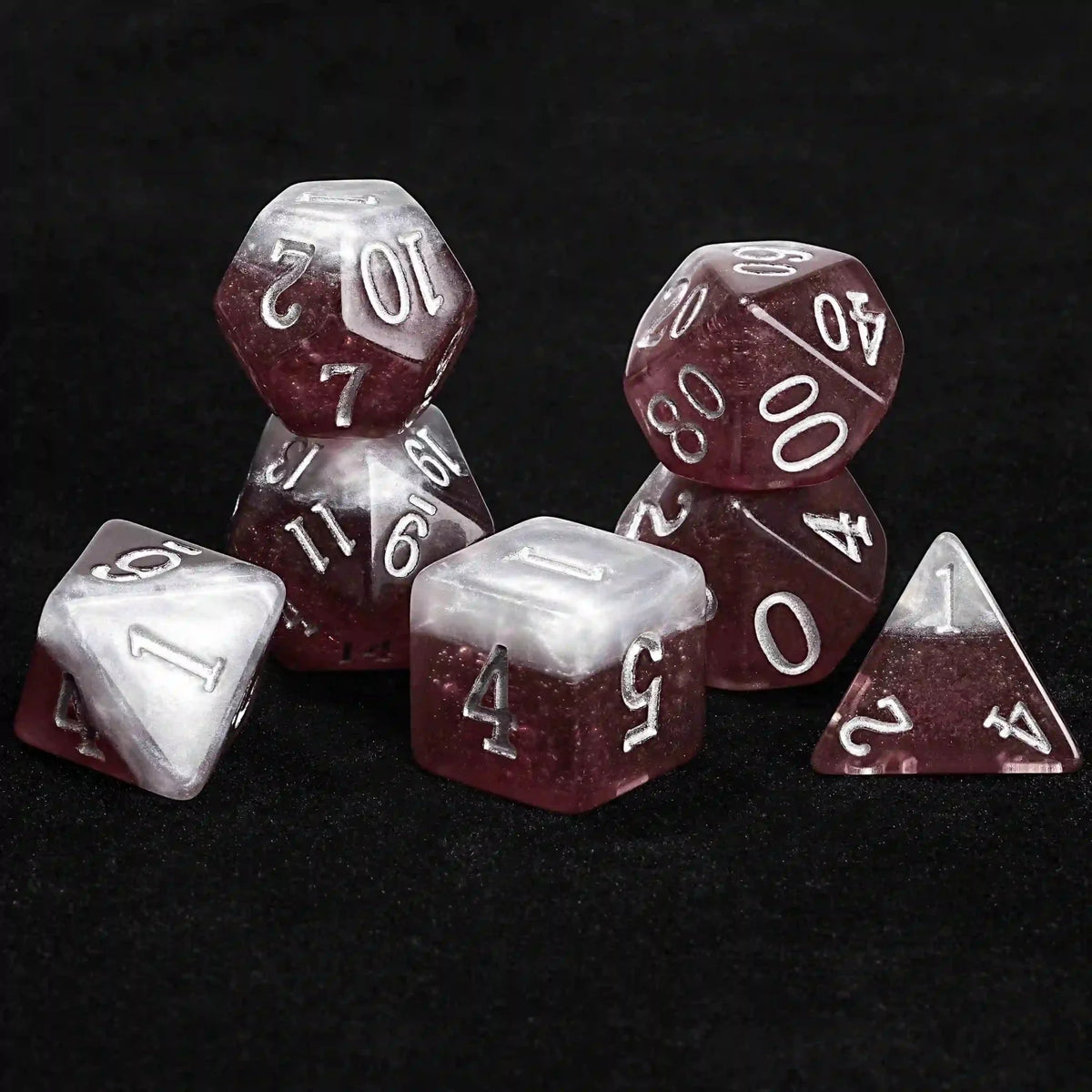 Bee Resin DND Dice Set – Dark Beer – DND Resin Stout Dice Set