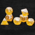 Bee Resin RPG Dice Set – Beer Themed – Budweiser Yellow Beer Resin Dice Set: Rolling for a Golden Happy Hour