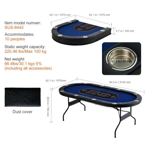 Blackjack Gaming Table – Texas Holdem – alternate product view