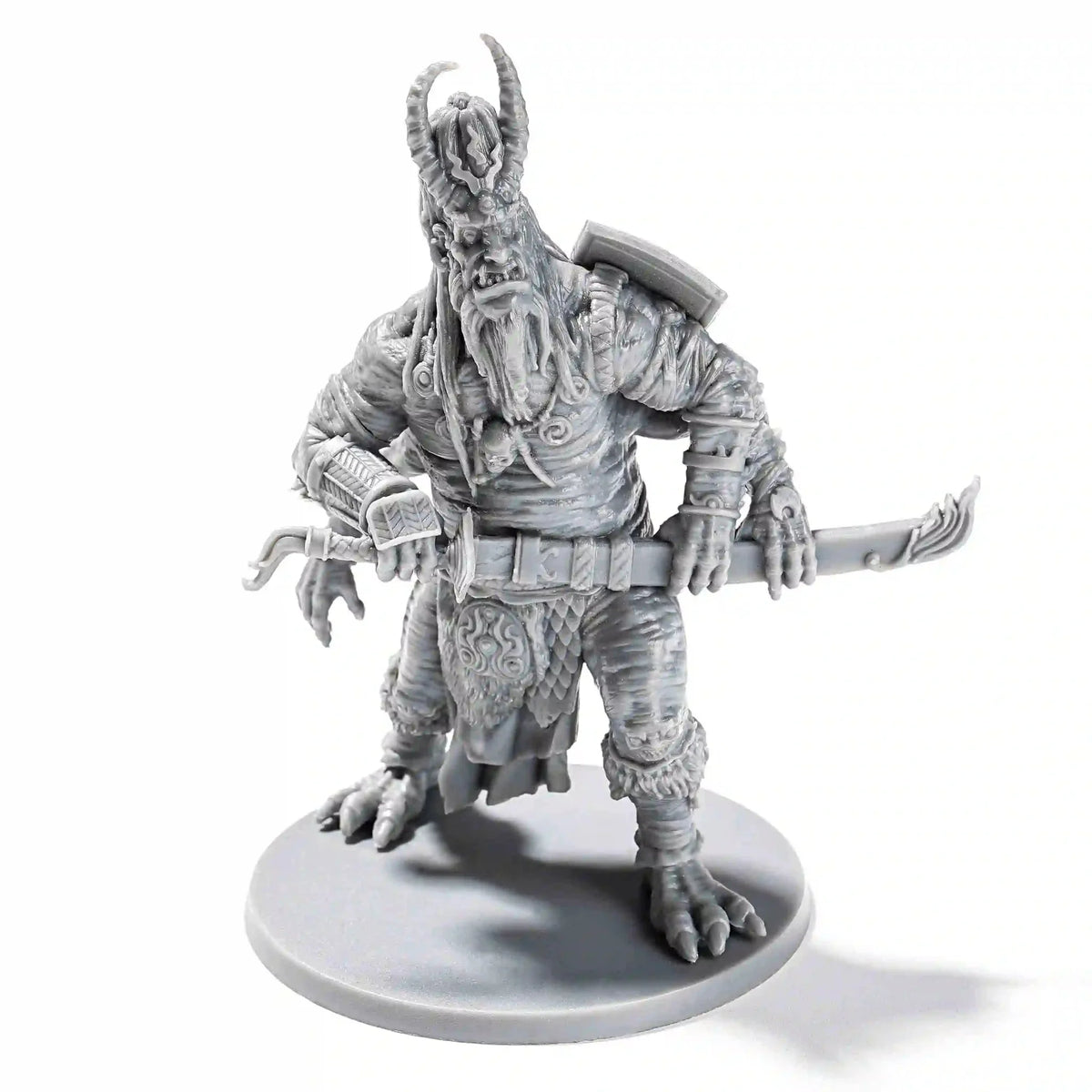 Bladed Warrior RPG Miniature – Tabletop Model – RPG Miniatures - D&D Blade Runner with base