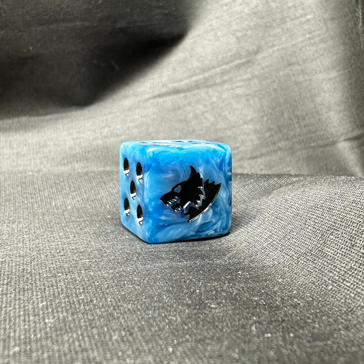 Blue Marble Acrylic D6 Dice Set – alternate product view