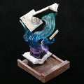 Book Dice Tower – Resin – Blue and purple magic book resin dice tower for smaller size RPG dice