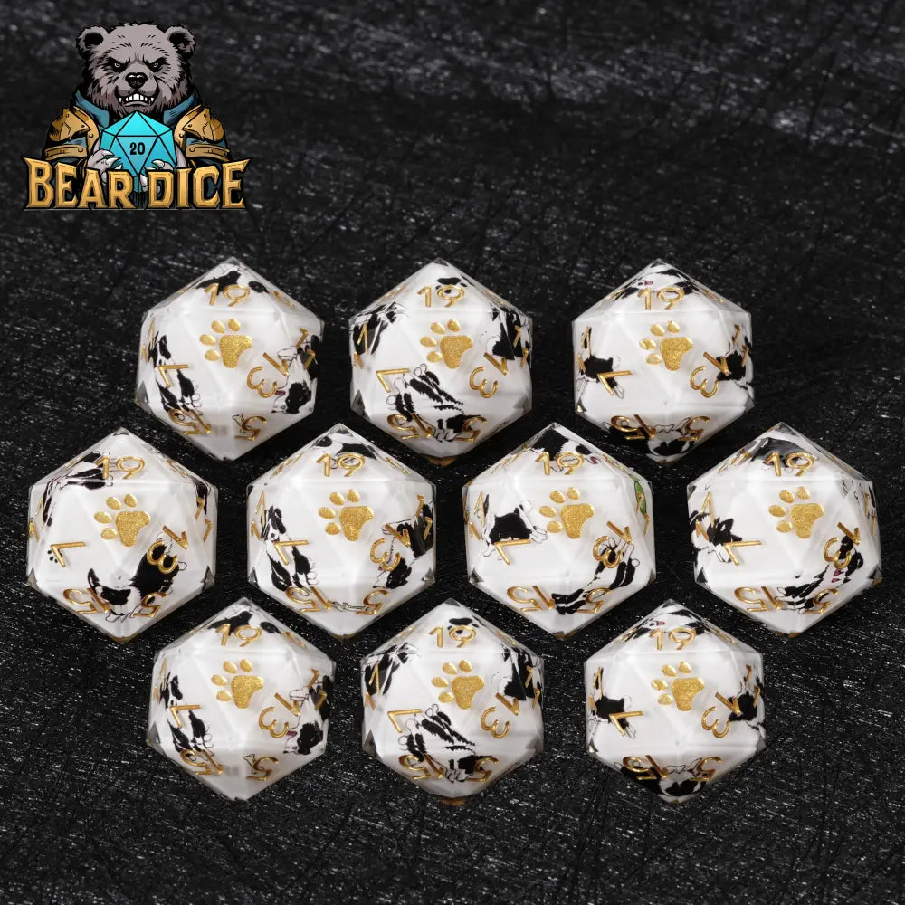 Border Collie Resin D20 Die – alternate product view