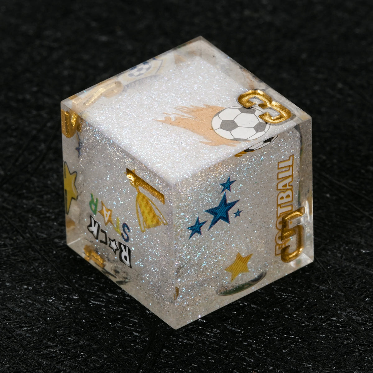 Brazil Soccer Resin Dice Set – alternate product view