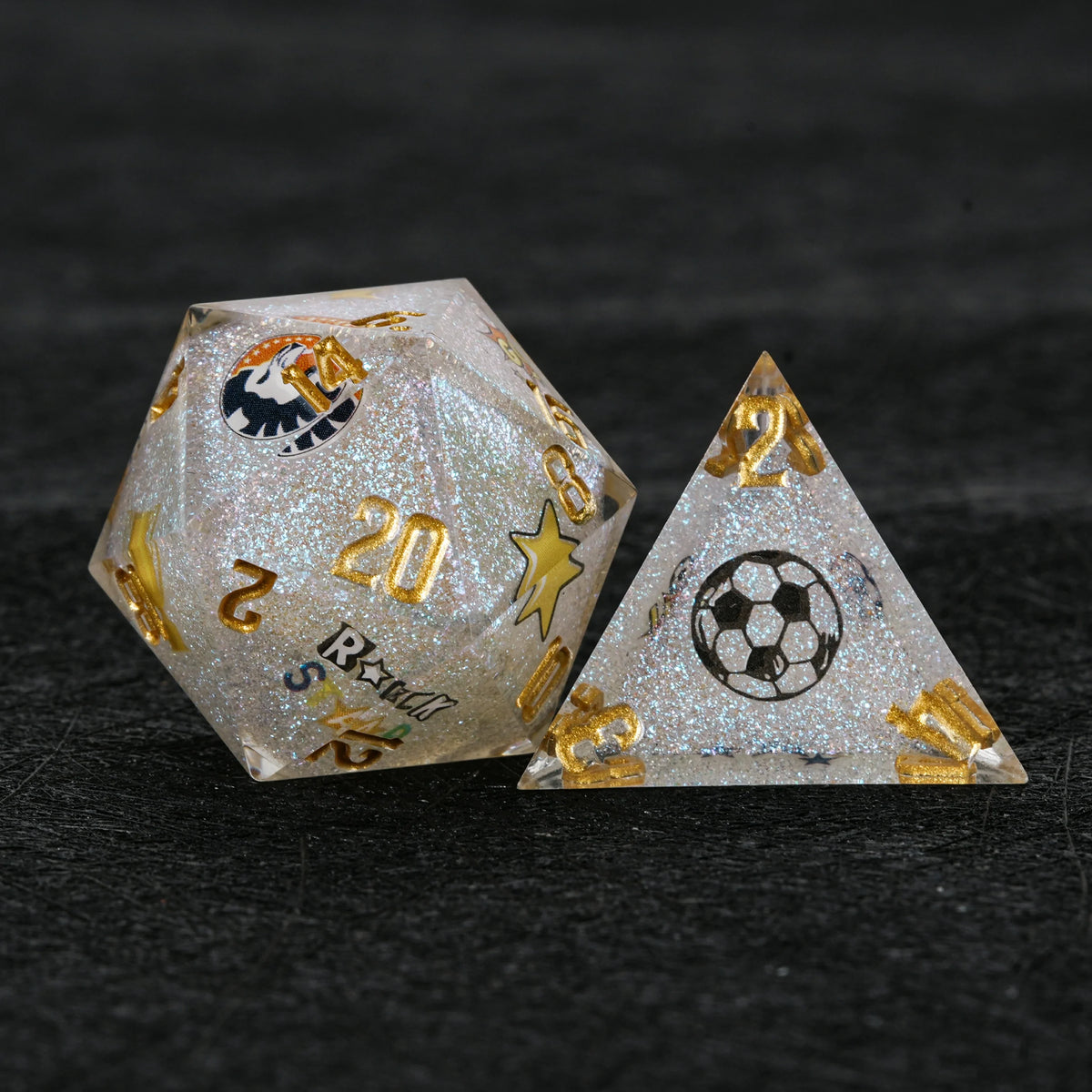 Brazil Soccer Resin Dice Set – alternate product view