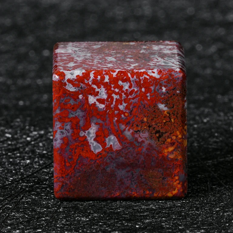 Brecciated Jasper Gemstone RPG Dice Set – alternate product view