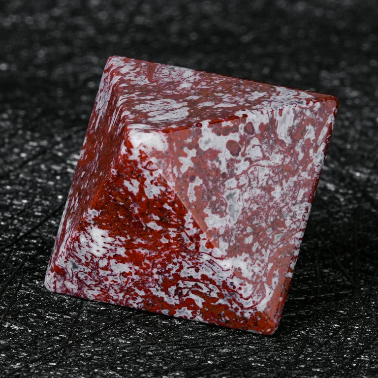 Brecciated Jasper Gemstone RPG Dice Set – alternate product view