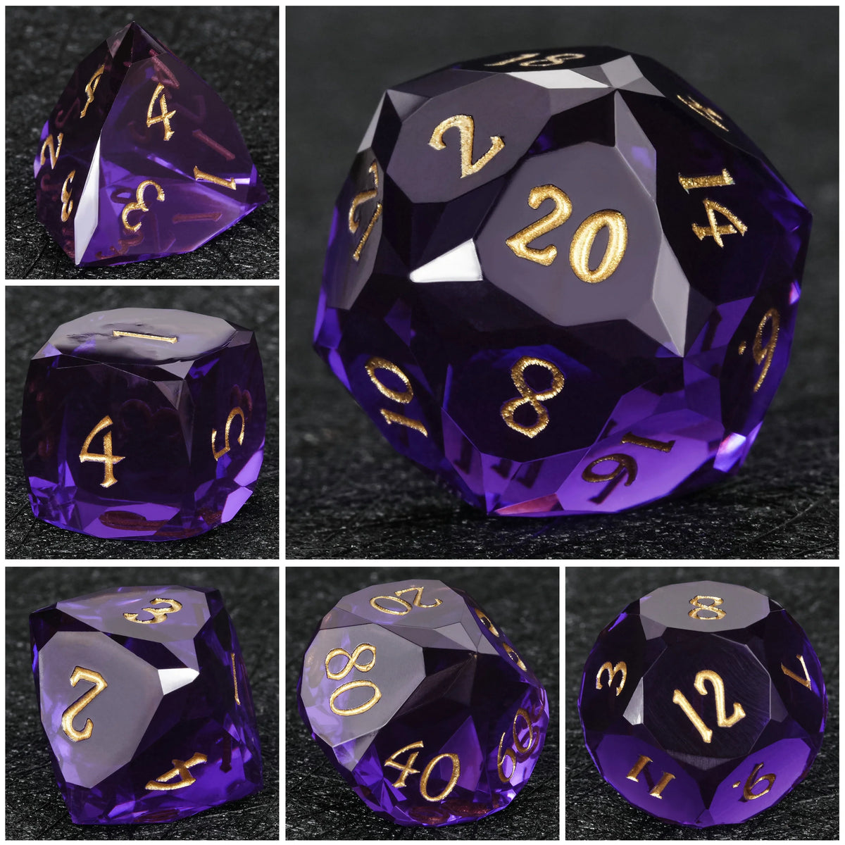 Bright Resin Sharp Edge Dice Set