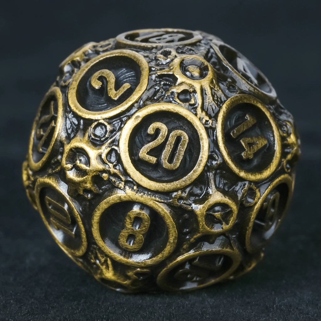Bronze Planet Metal DND Dice Set – alternate product view