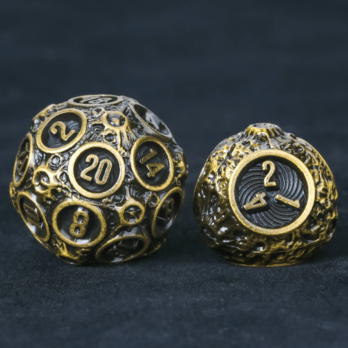 Bronze Planet Metal DND Dice Set – alternate product view