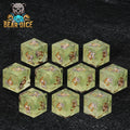 Bulldog Glitter Resin D6 Dice Set
