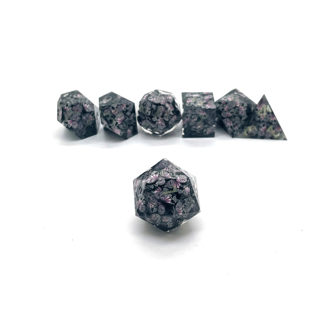 Butterfly Resin Sharp Edge Dice Set – alternate product view