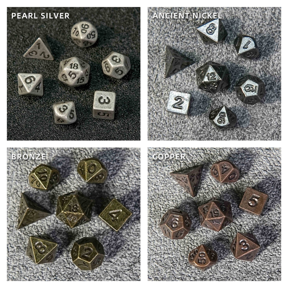 Cage Copper Metal Bullet Dice Set – Copper Metal Bullet D20 Dice Cage with Mini DND Dice Set