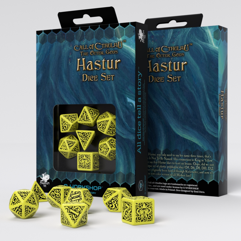 Call Cthulhu Acrylic RPG Dice Set – alternate product view