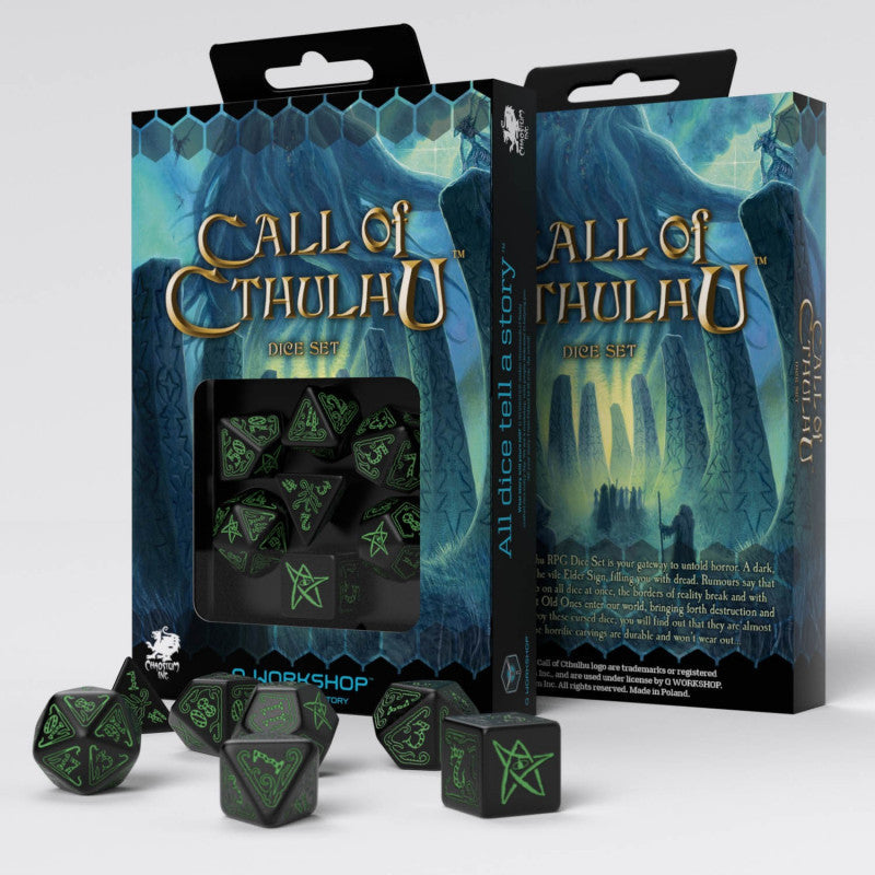 Call Cthulhu Acrylic RPG Dice Set – alternate product view
