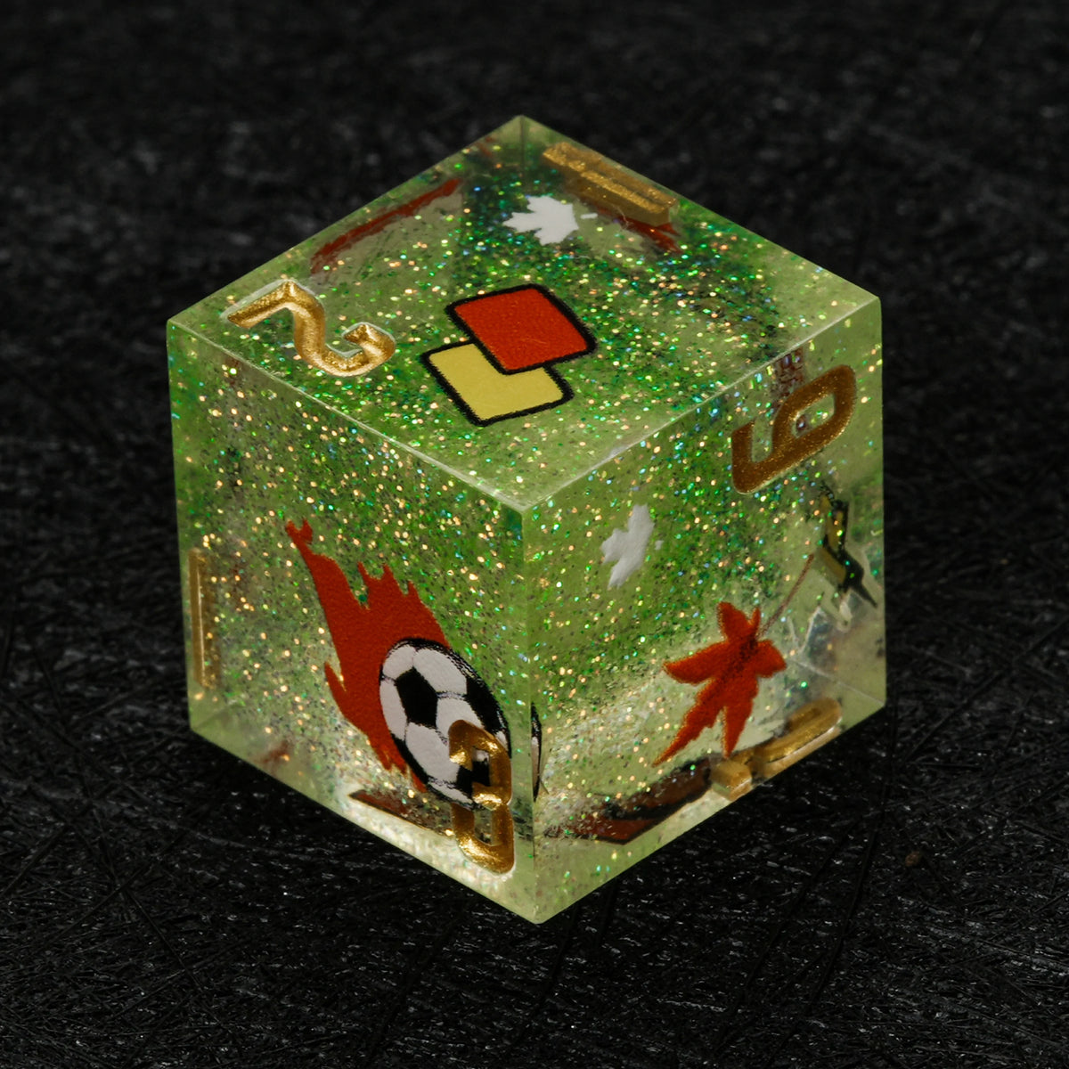 Canada Soccer Resin DND Dice Set – Glitter – alternate product view