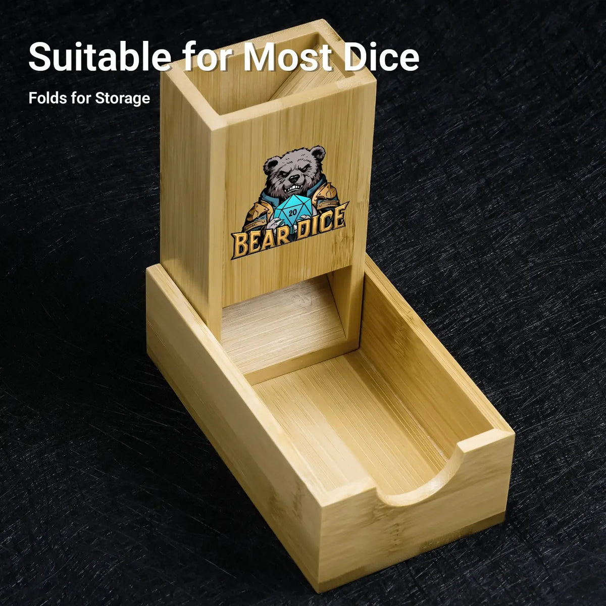 Castle Dice Tower – Wooden – Wooden Castle D&D Dice Tower - Tabletop Game Dice Tower